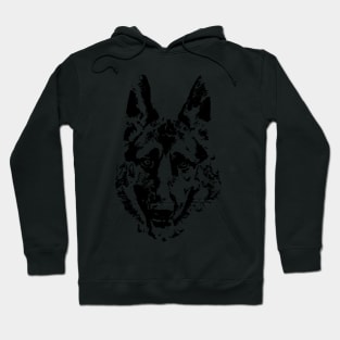 Black and white image - german shepherd dog for animal lovers Hoodie